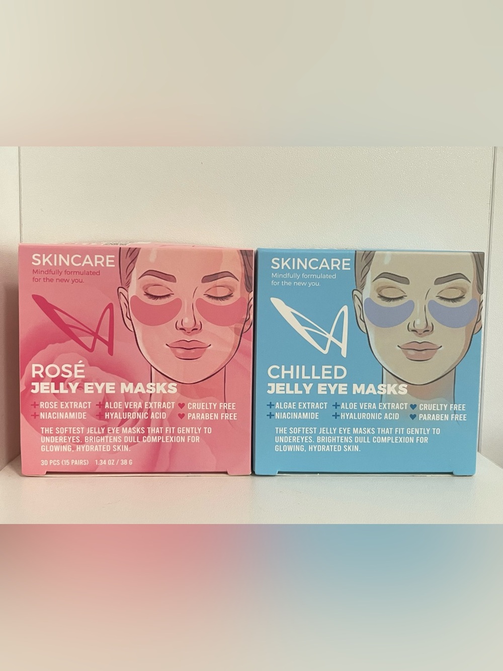 Chilled Jelly Eye Masks - Blue - Hydrating Under-Eye Patches
